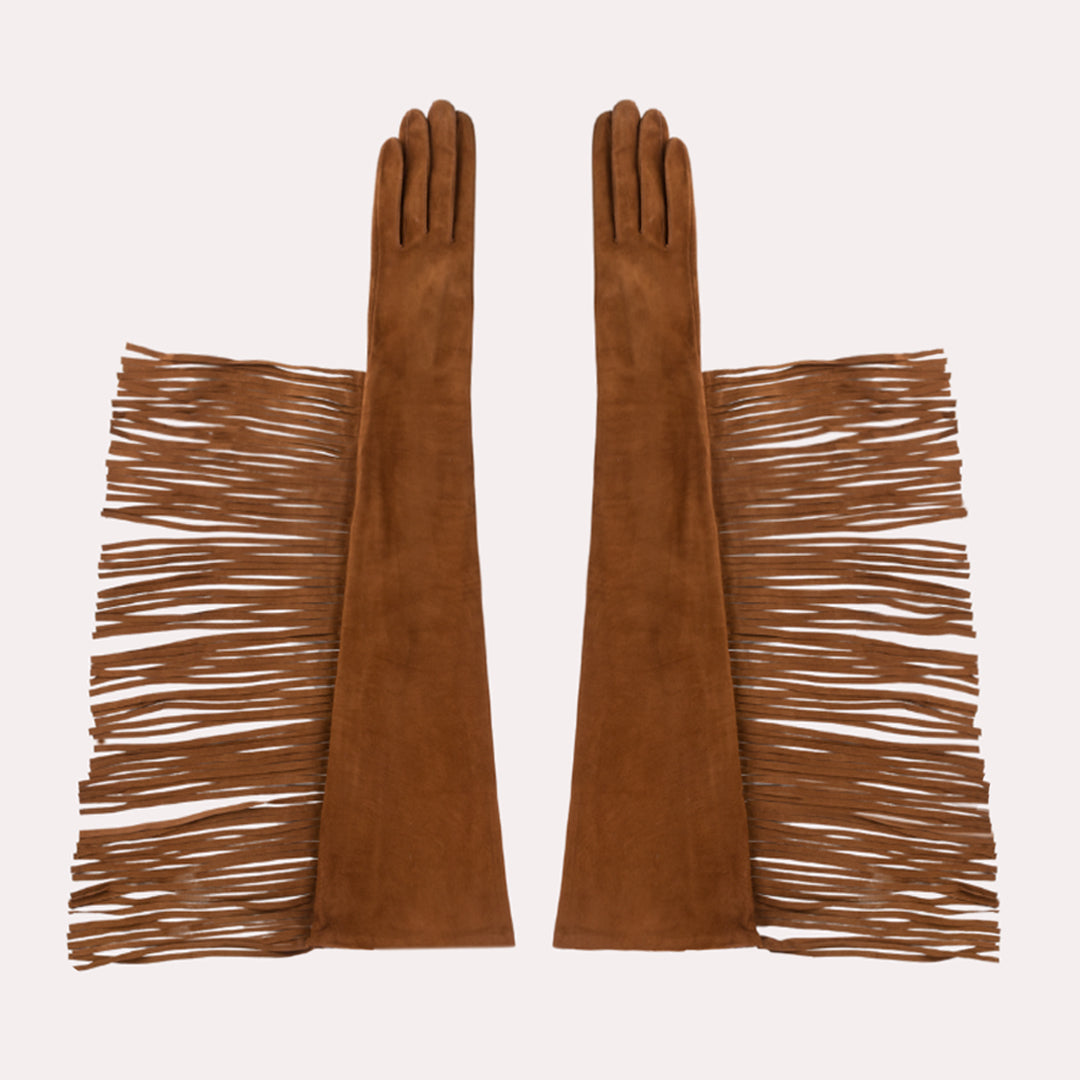 Runway Opera Glove with Fringe