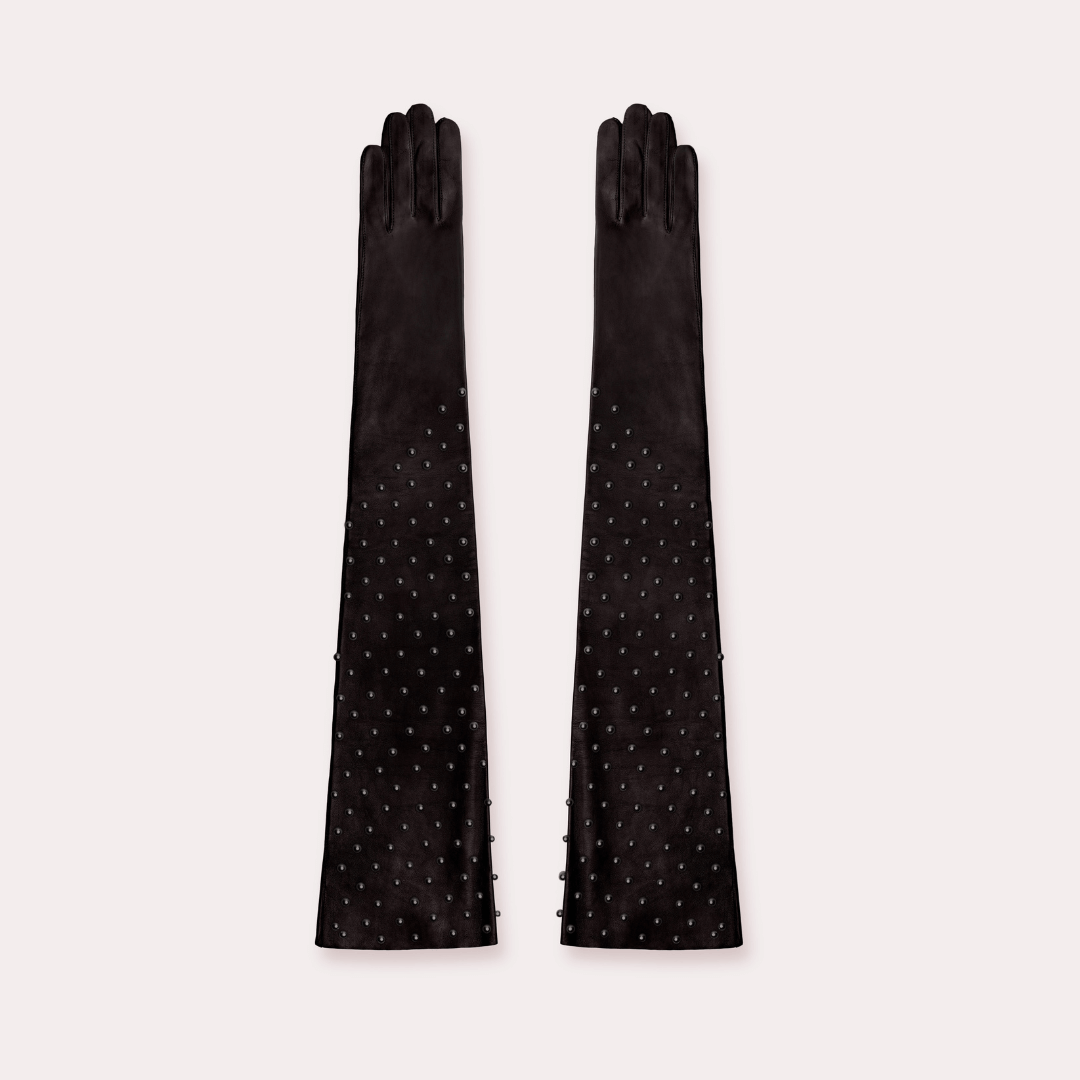 Runway Opera Glove with Pearls