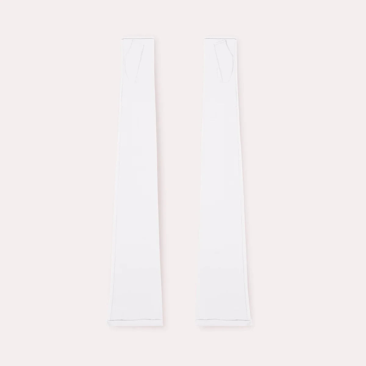 Leigh Fingerless Nylon Opera Glove WHITE