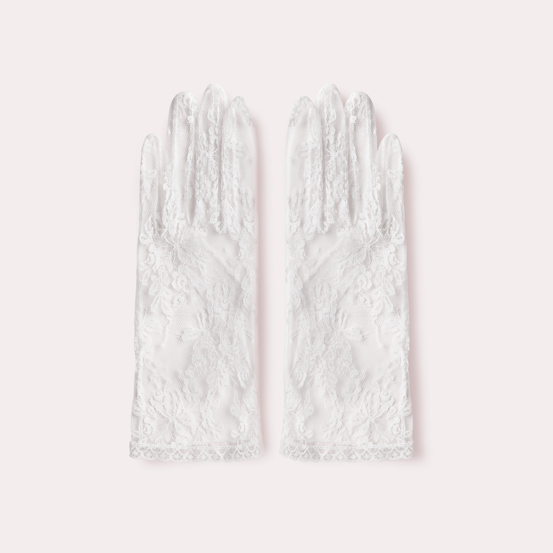 Paris Lace Wrist-Length Gallery Glove white
