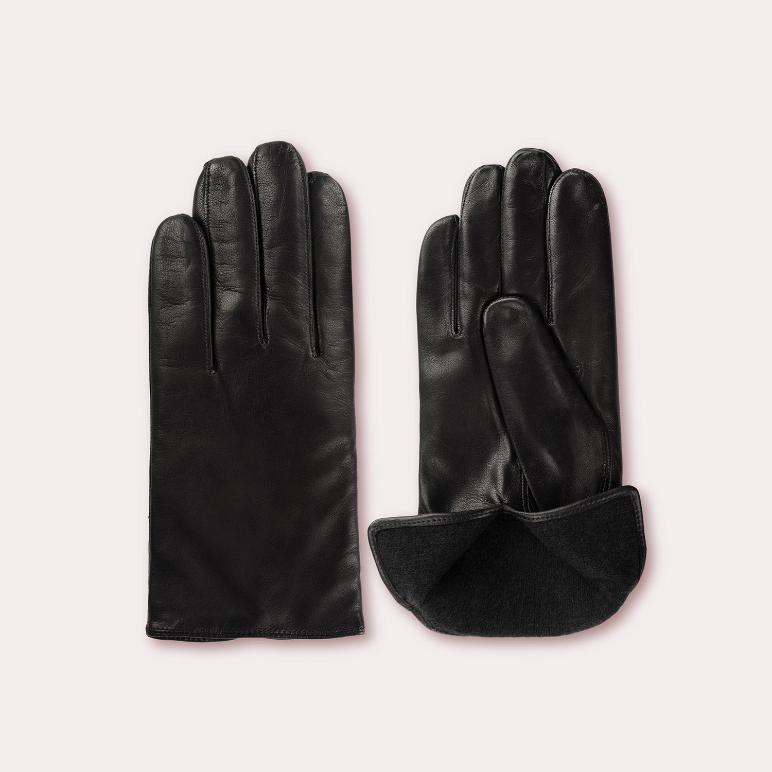 Men's Leather Grant Glove | Cashmere Lined BLACK