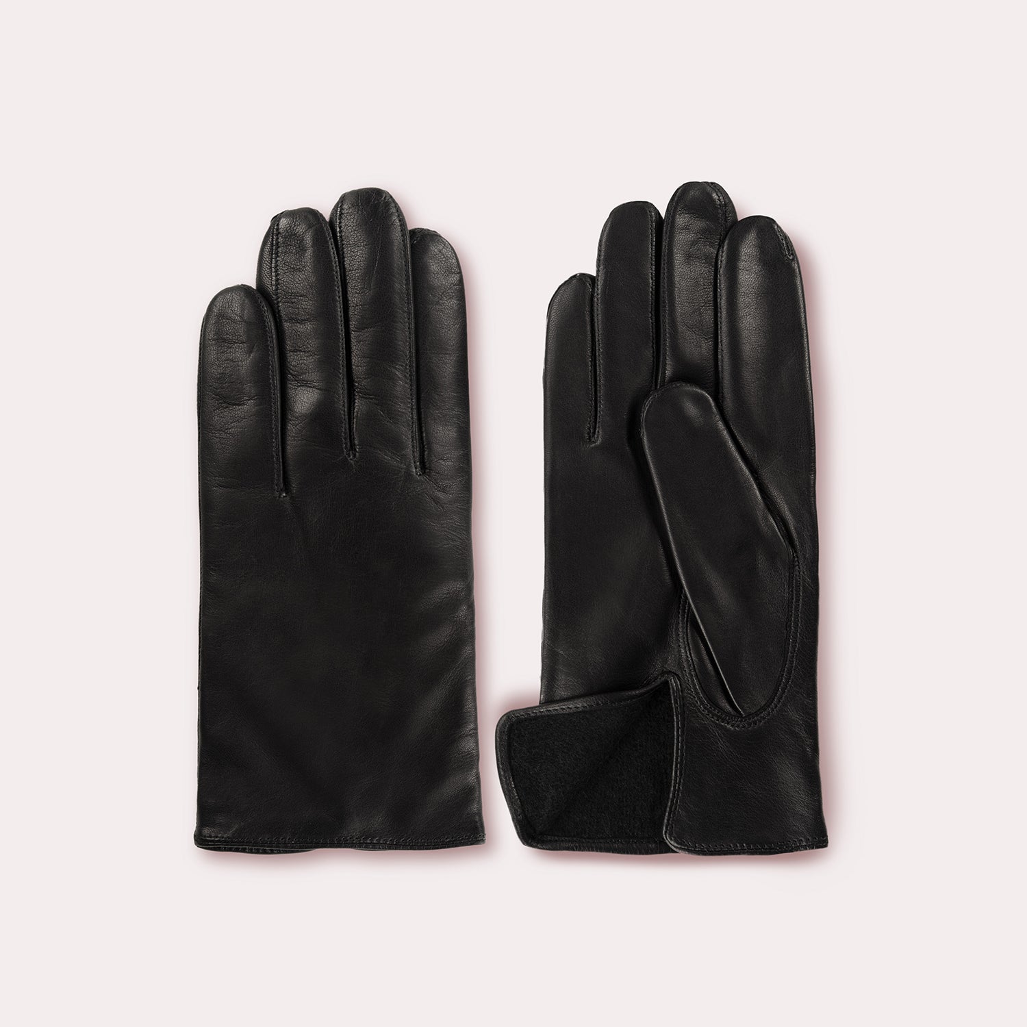 Men's Leather Grant Glove | Cashmere Lined BLACK