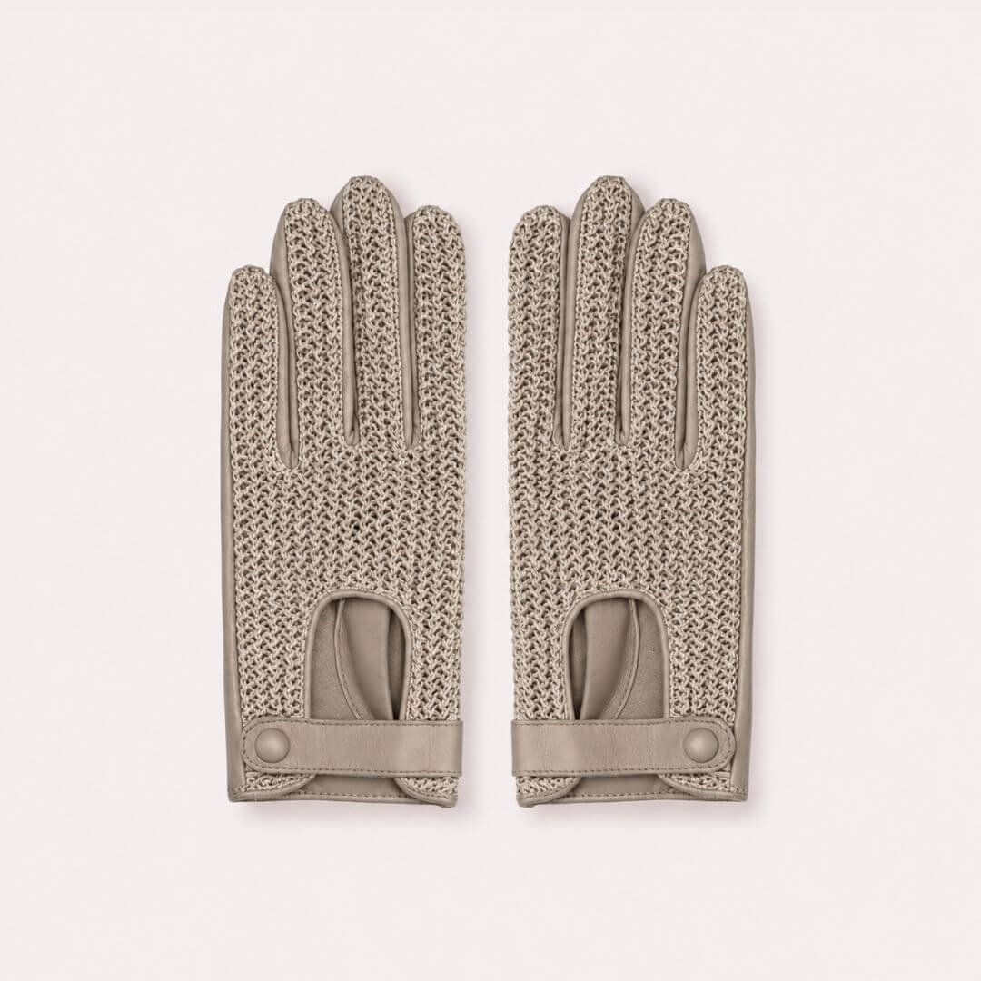 The Isabella Knit and Leather Driving Glove