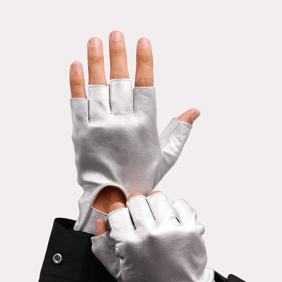 Men's Fingerless Driving Glove