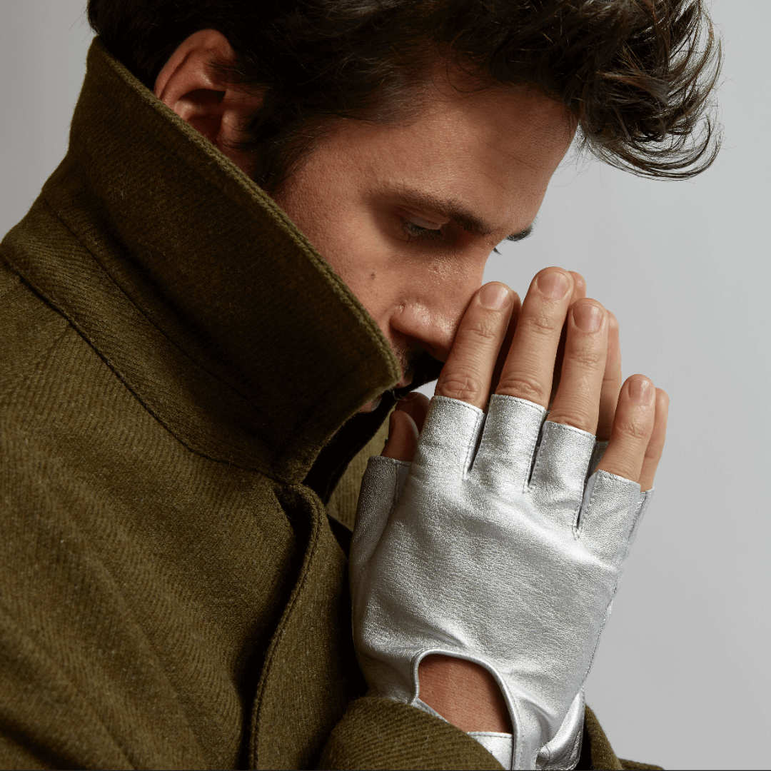 Men's Fingerless Driving Glove