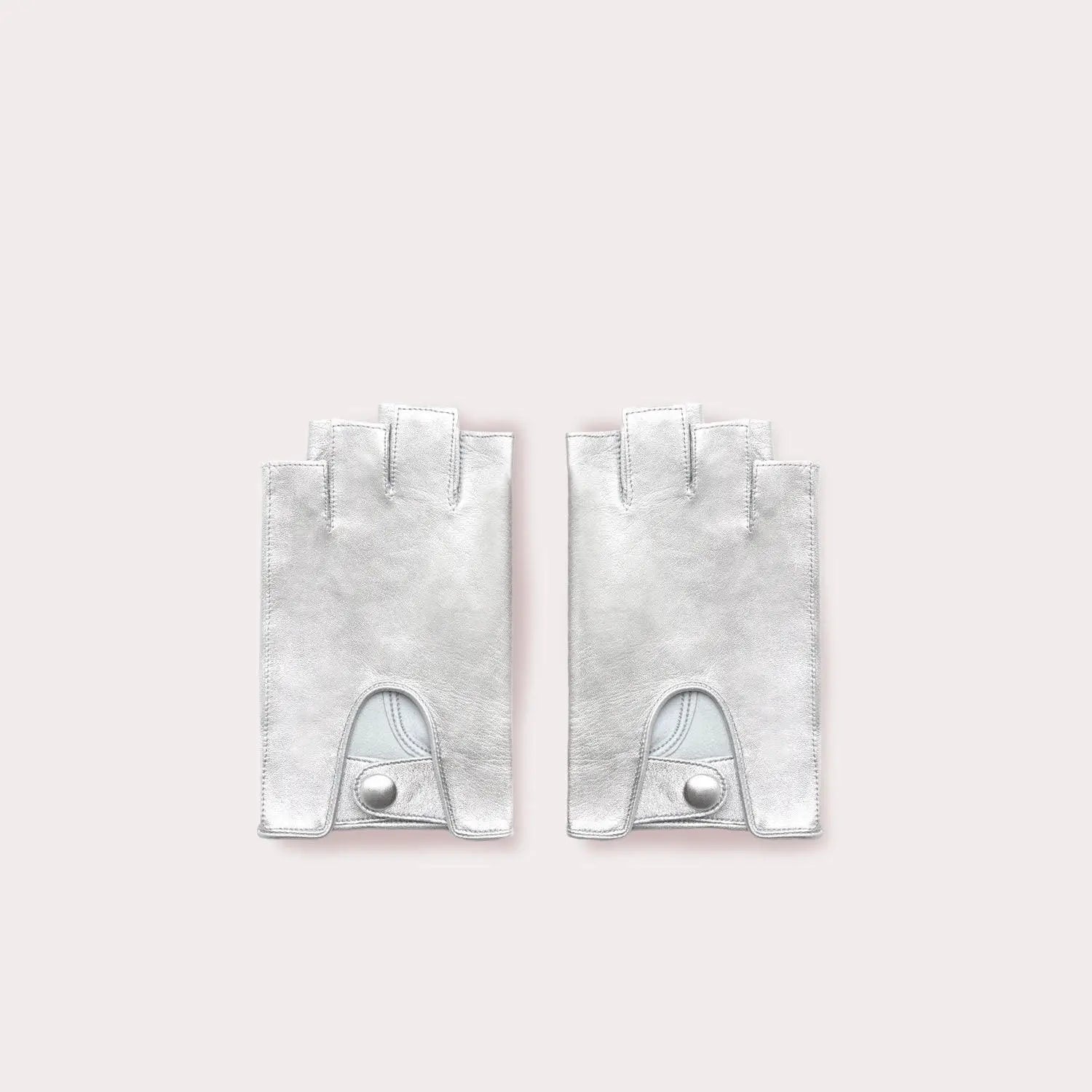 Men's Fingerless Driving Glove METALLIC