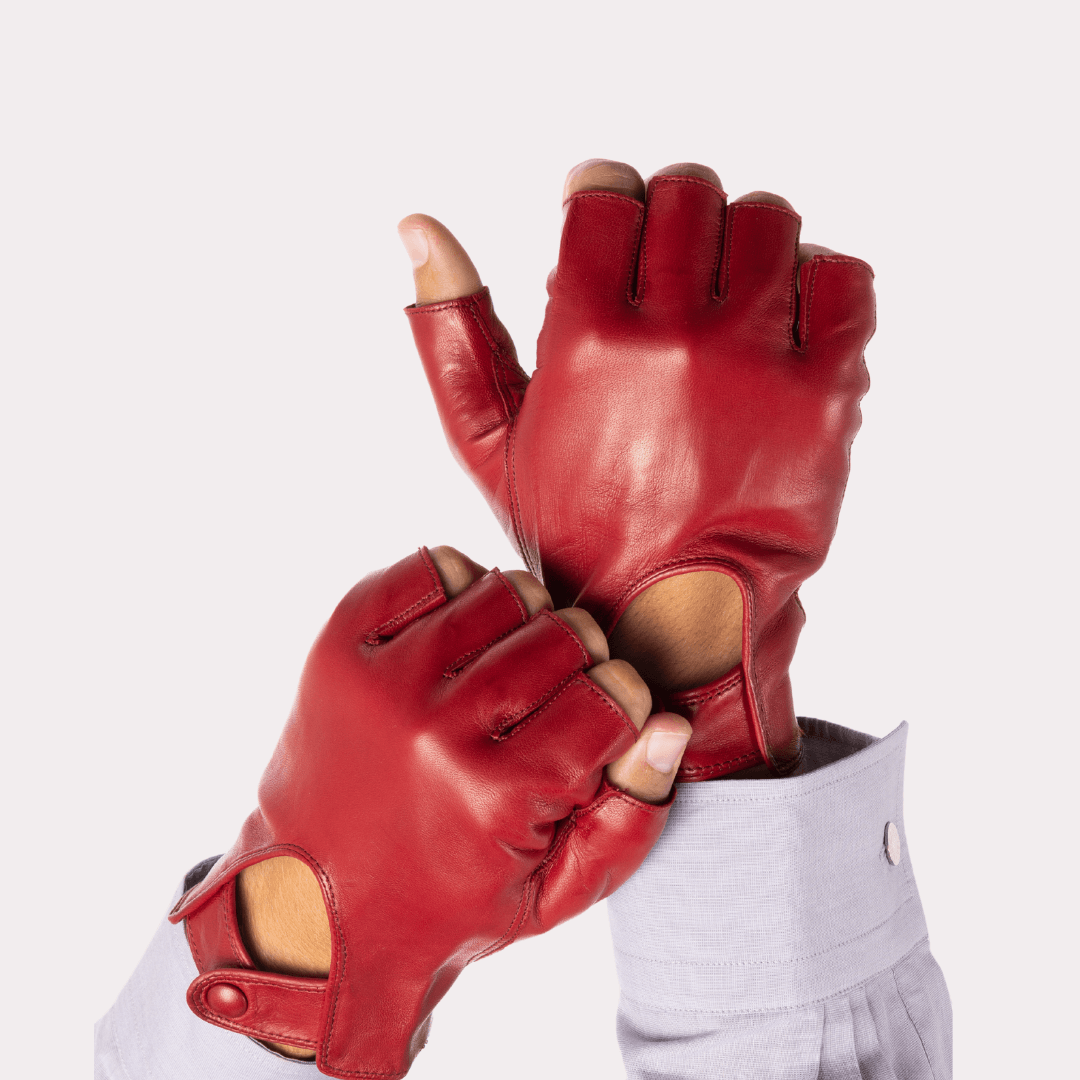 Men's Fingerless Driving Glove