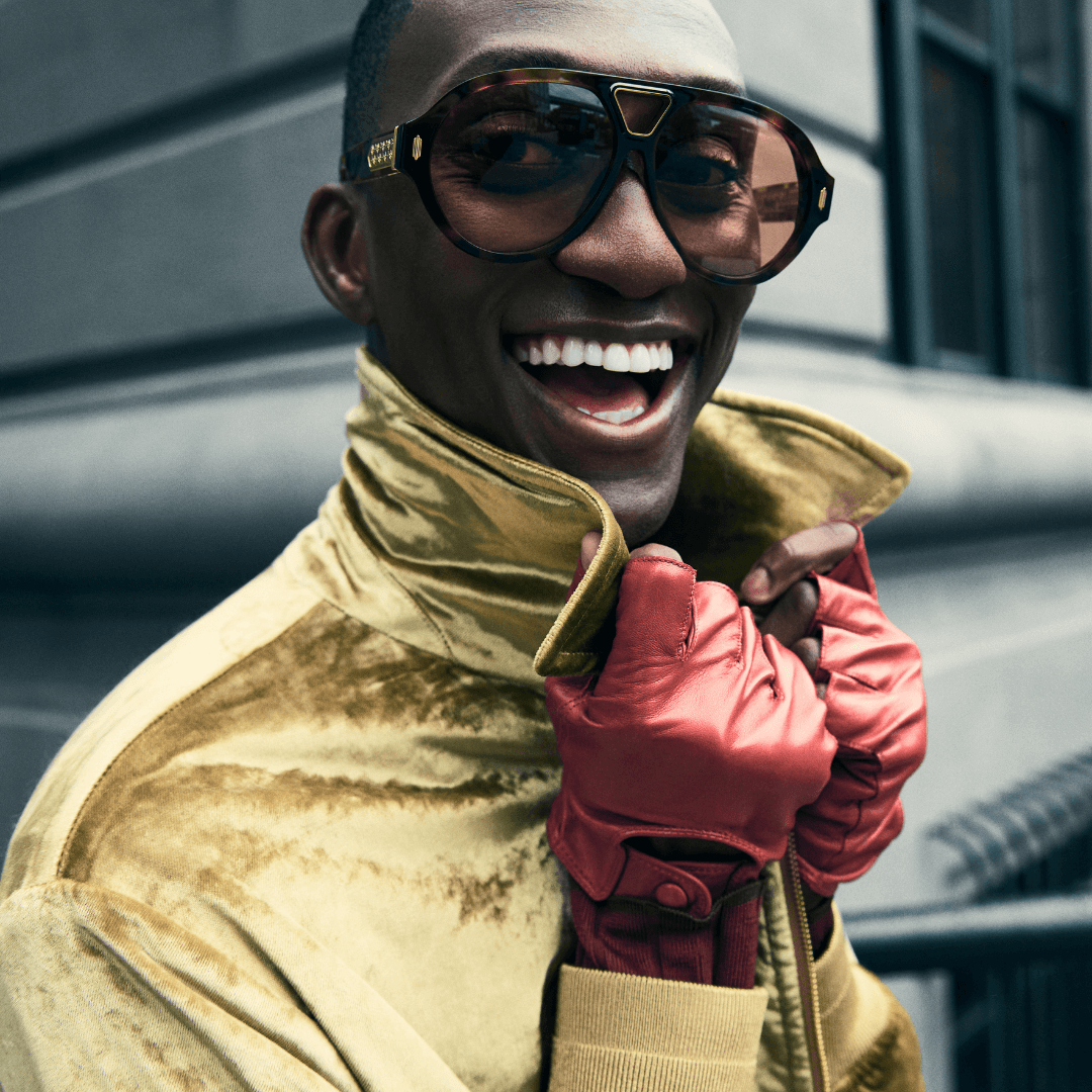 Men's Fingerless Driving Glove