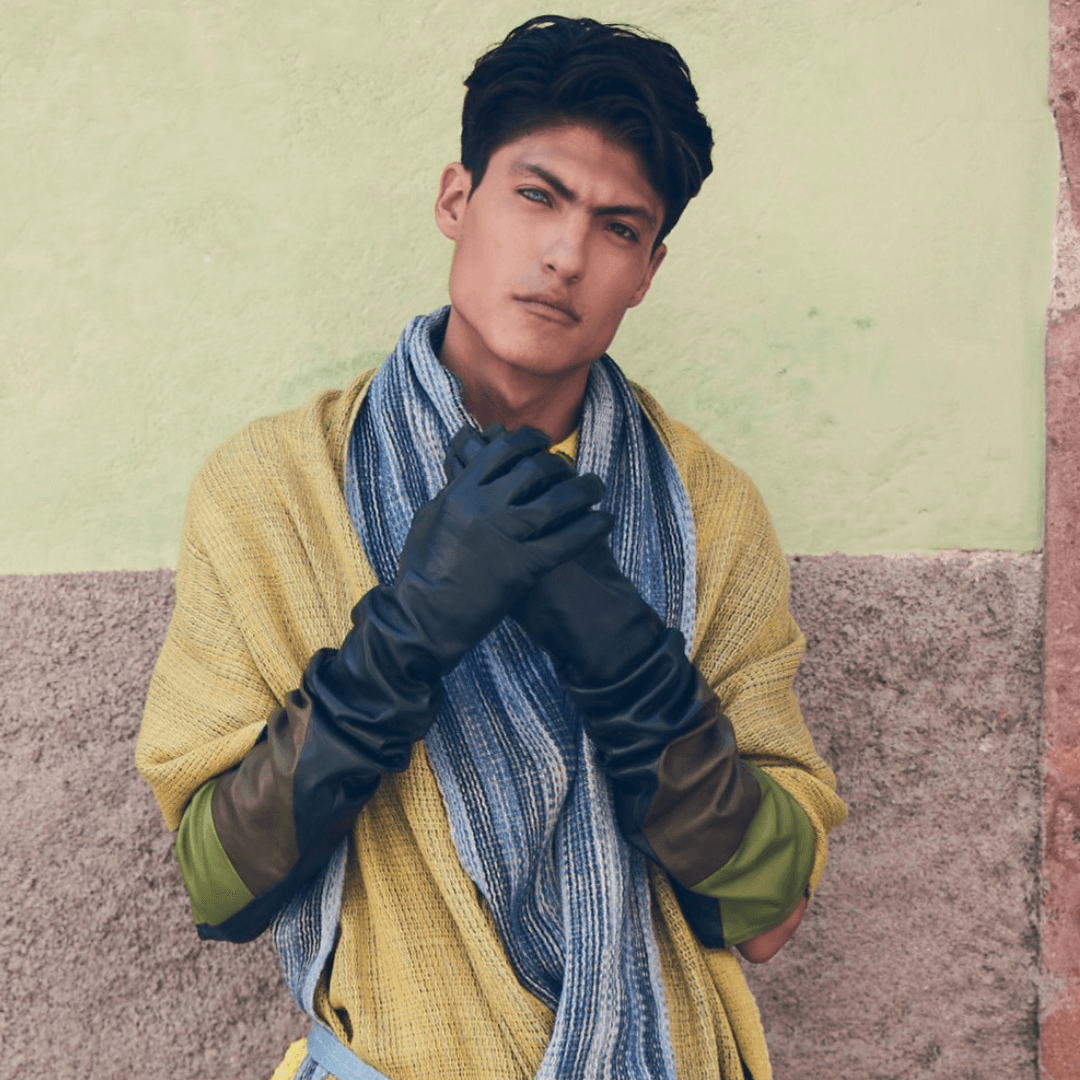 Men's Colorblock Stacked Opera Glove