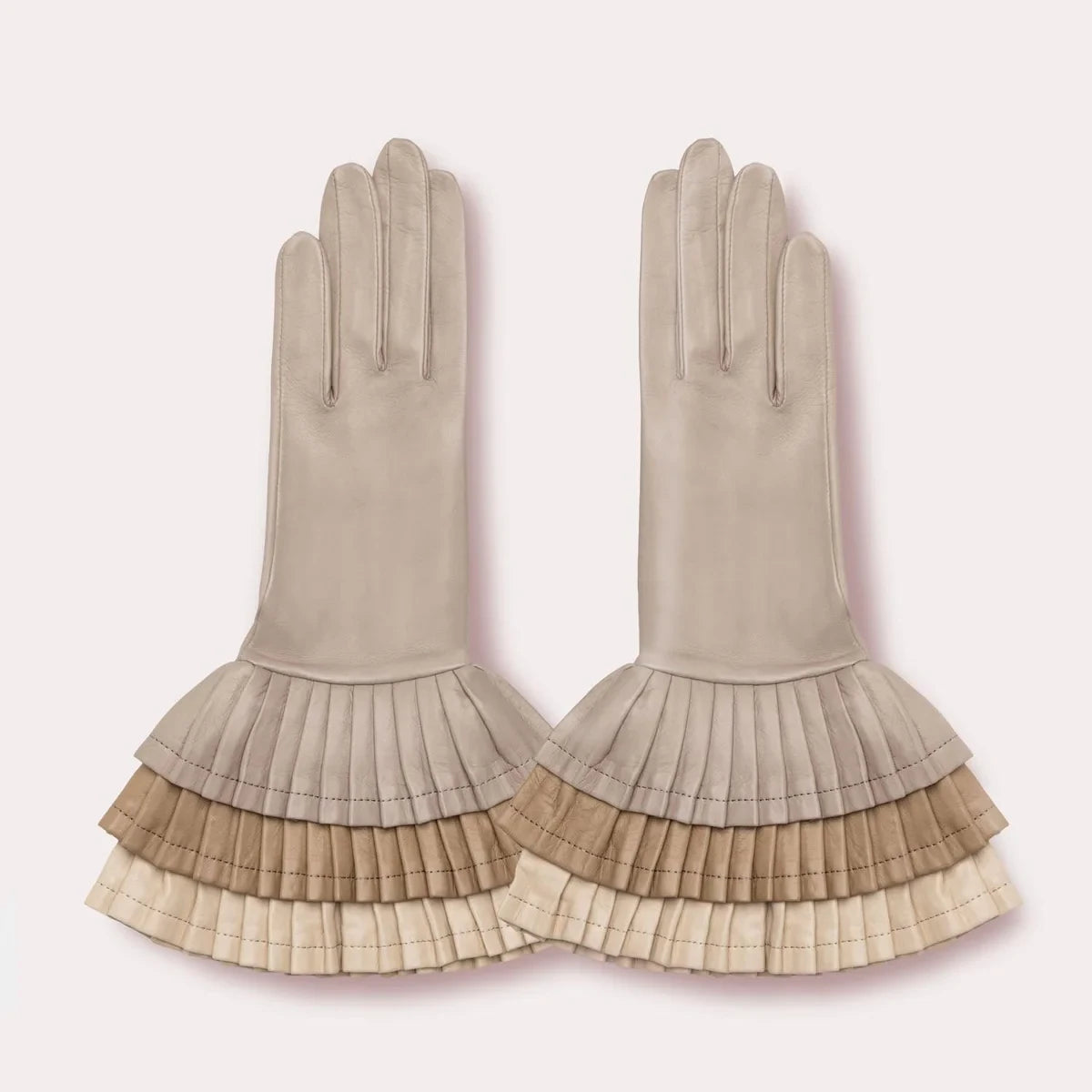 Petticoat Leather Statement Glove nude
