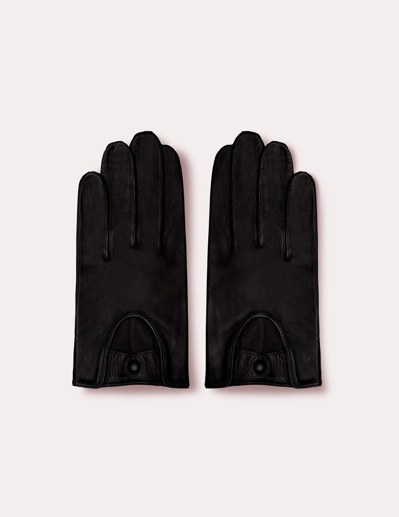 Black Driving Gloves LEATHER MEN