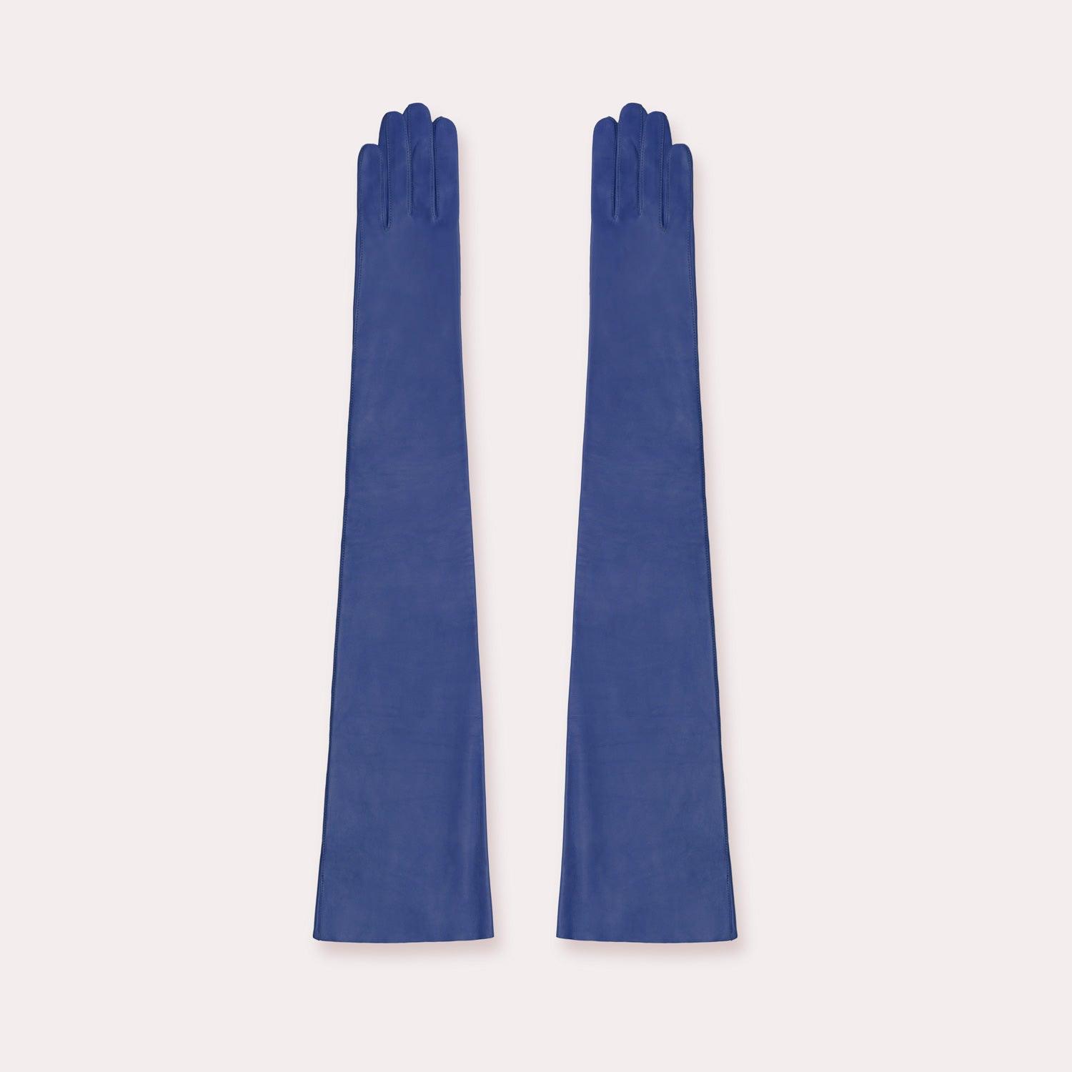 Blue Extended Runway Opera Glove
