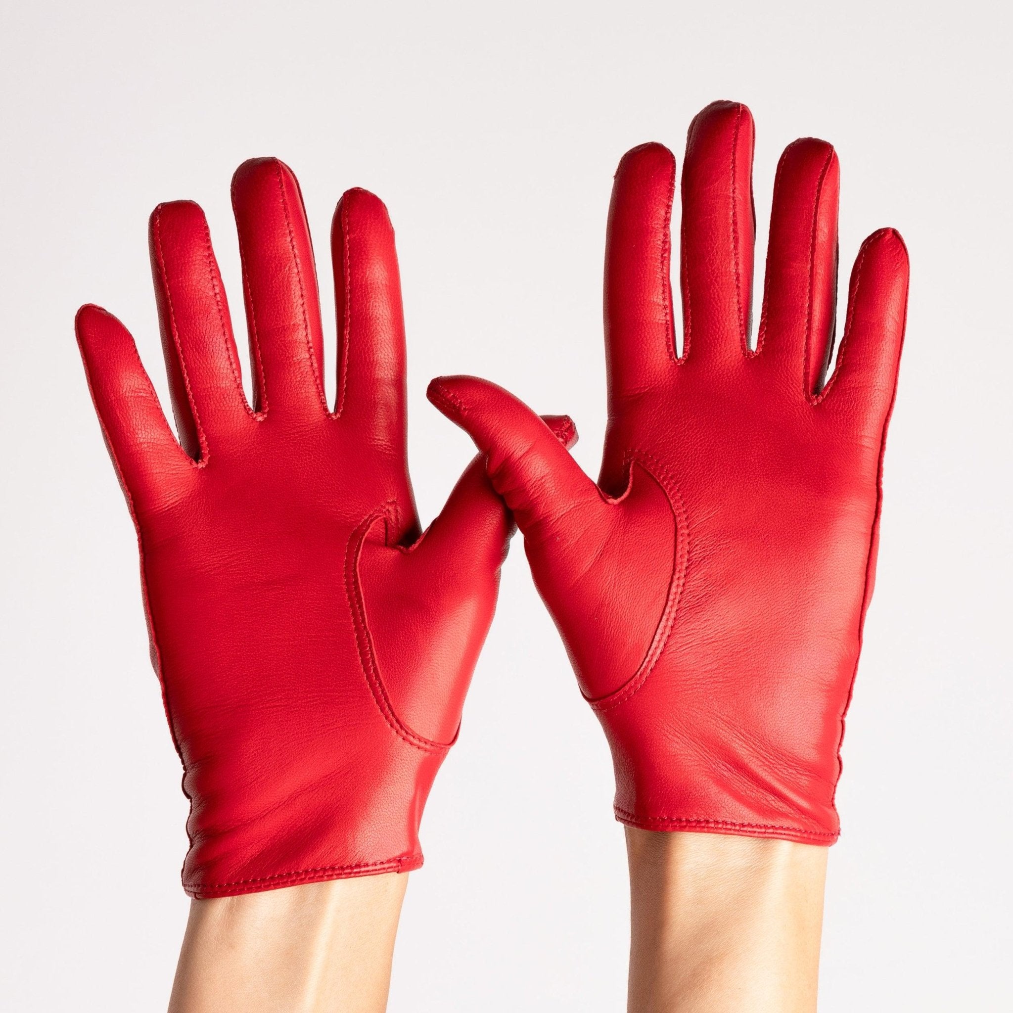 Original Driver Glove, red leather gloves.