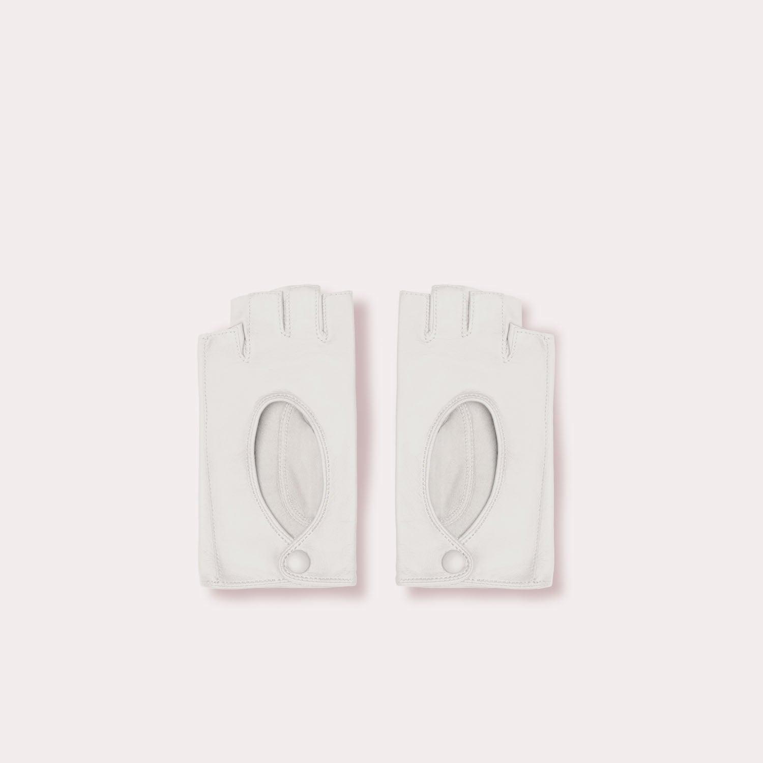 Original Washable Fingerless Driver white Glove