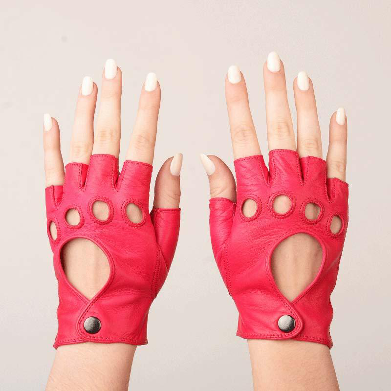 Seymoure, Designer, Emily Glove, Sustainable Luxury, Page Six, Hot Pink Fingerless Driving Glove