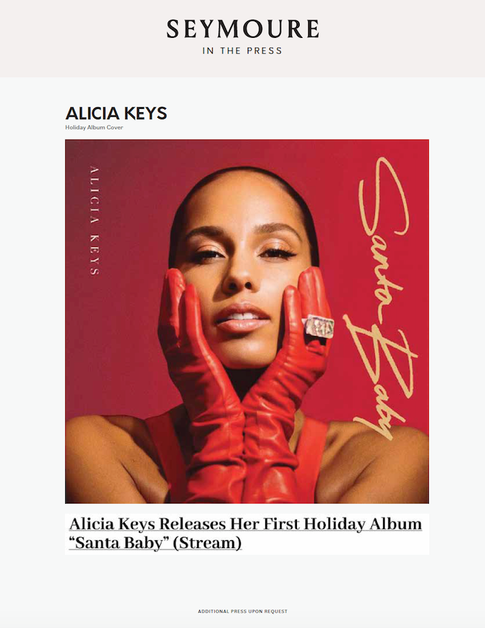Alicia Keys | Holiday Album "Santa Baby"