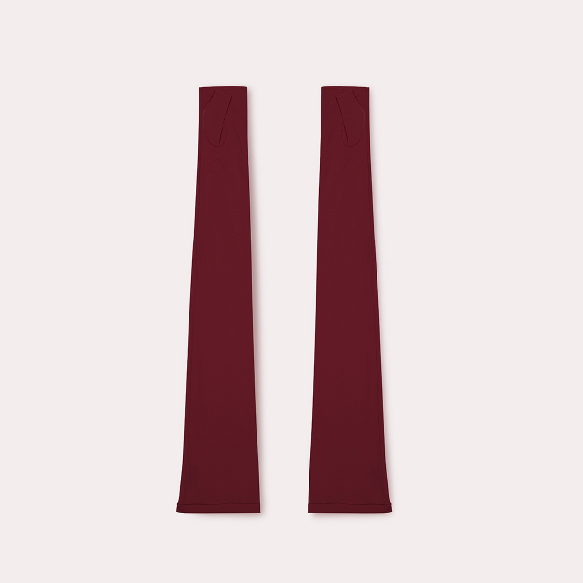 nylon opera length sleeve in wine red