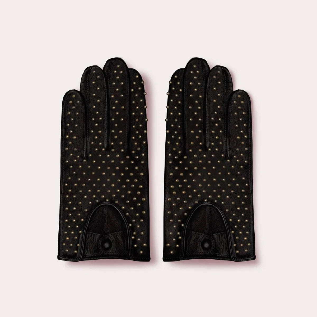 Men's Leather Studded Driving Glove