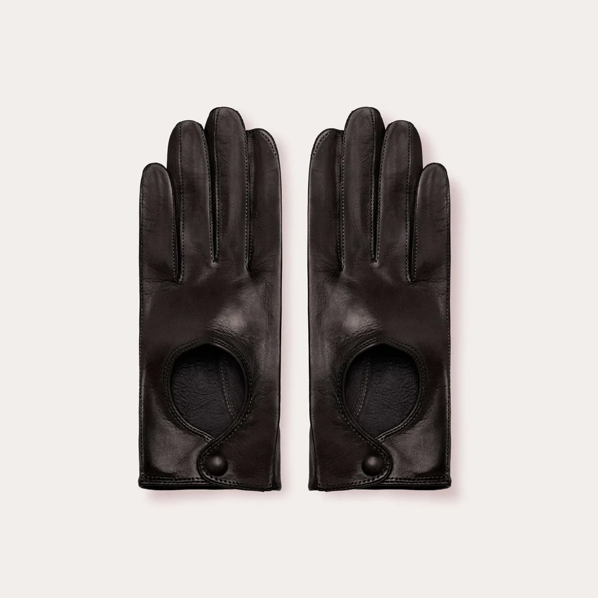 Women's Washable Leather Fingerless Driving Glove