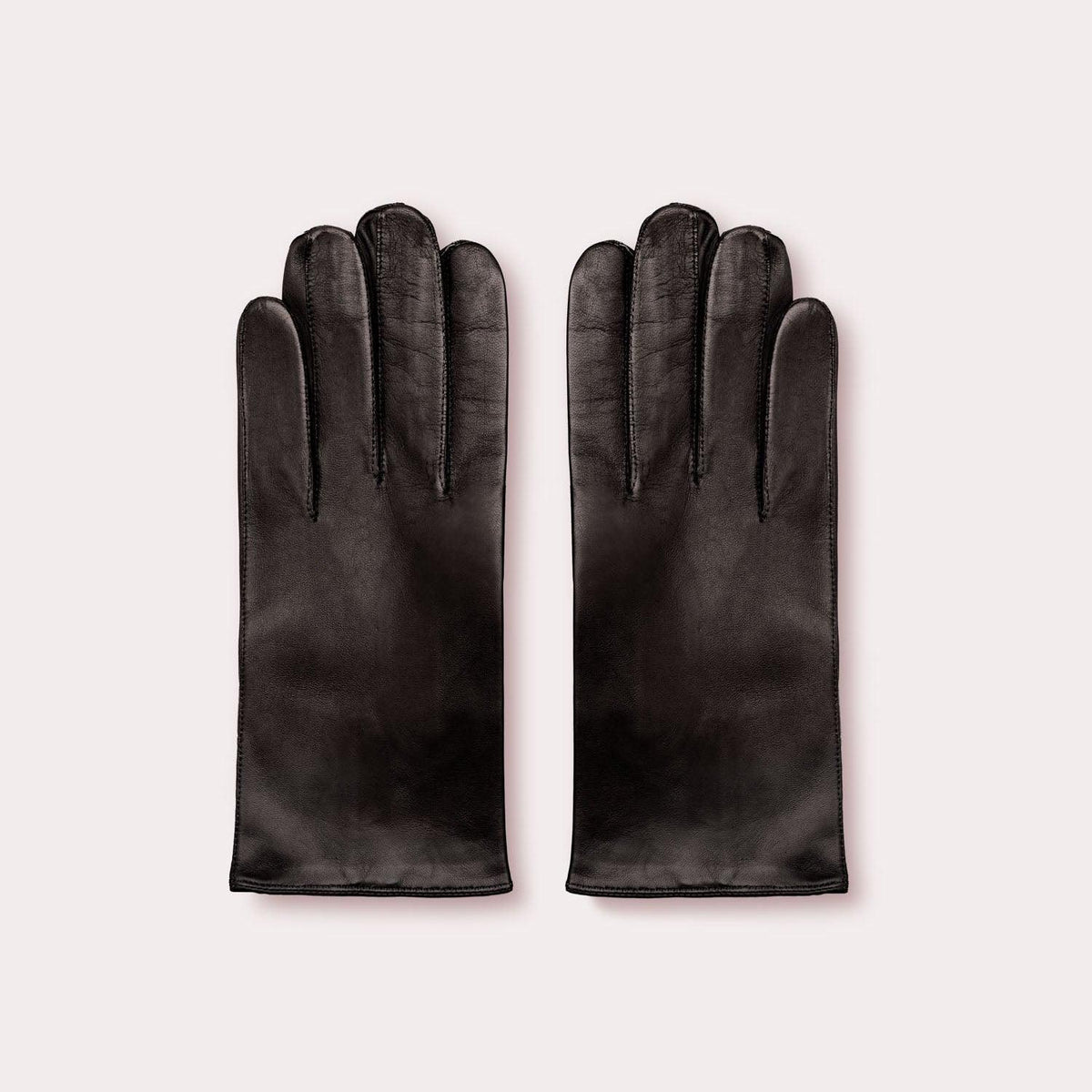 Men's Grant Glove with Cashmere Lining, black leather gloves.