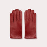 Men's Grant Glove with Cashmere Lining, red leather gloves.