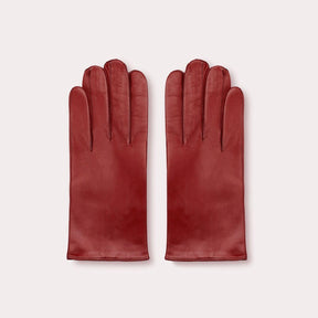 Men's Grant Glove, red leather gloves.
