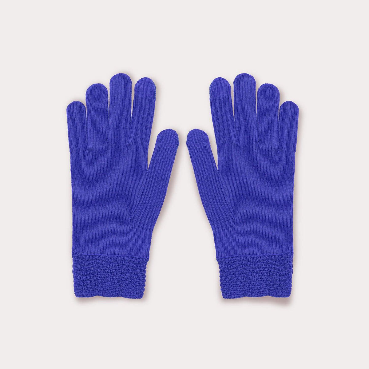 Indigo wool tech gallery gloves by Seymoure Gloves.