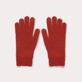 Red wool tech gallery gloves by Seymoure Gloves.
