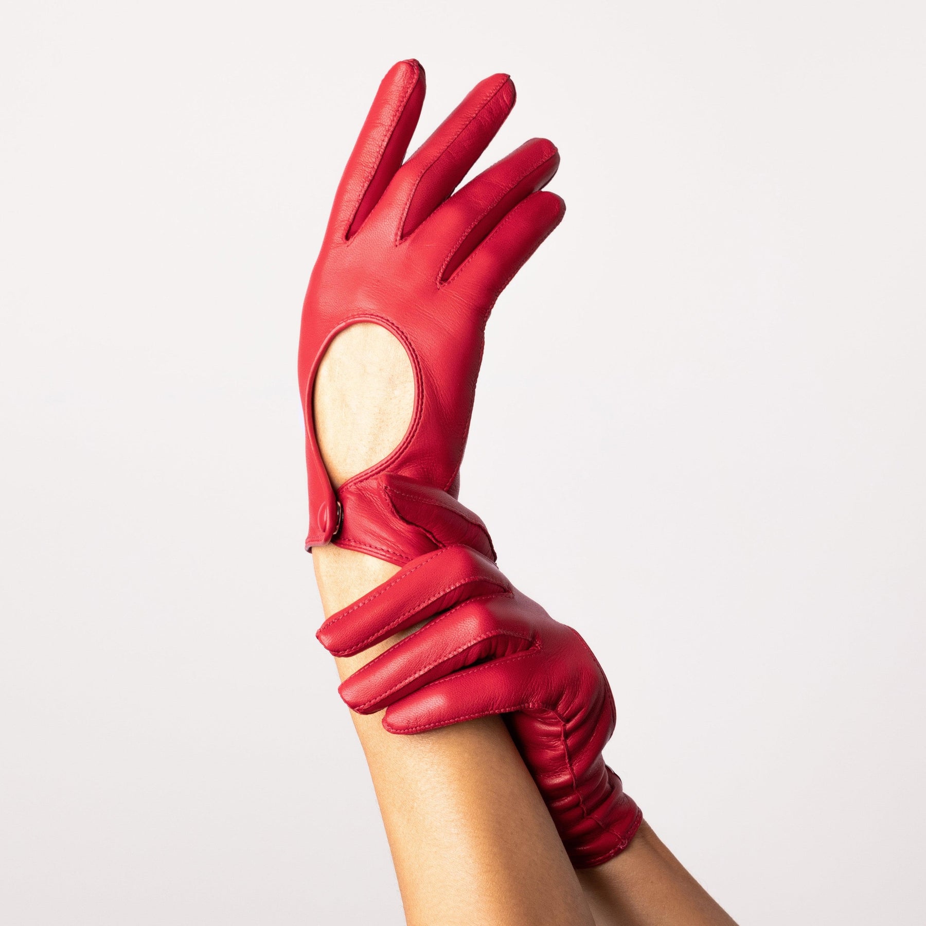 Original Driver Glove, red leather driving gloves.