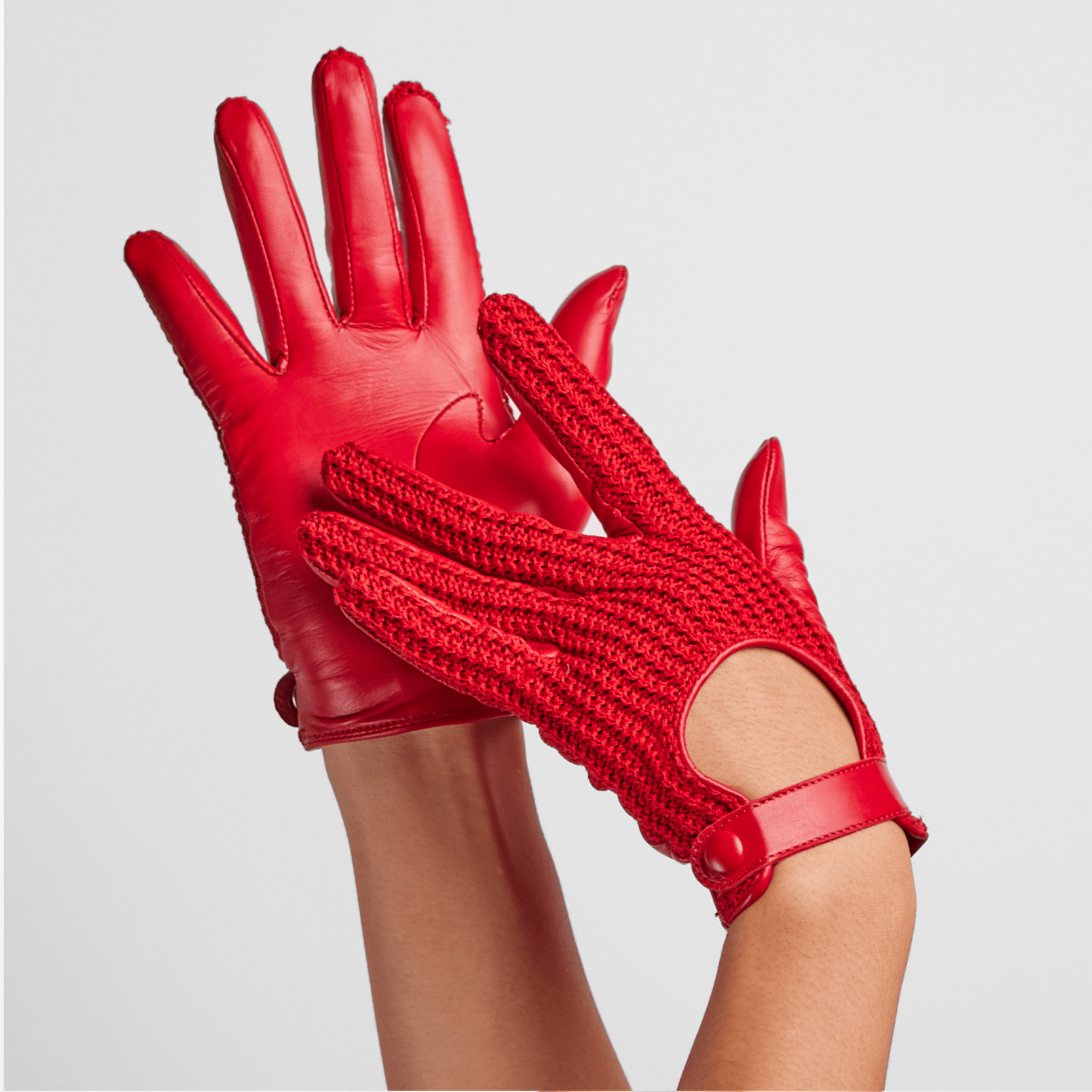 Red Isabella Gloves by Seymoure Gloves.